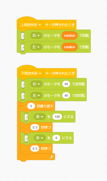 前進後退スクリプト