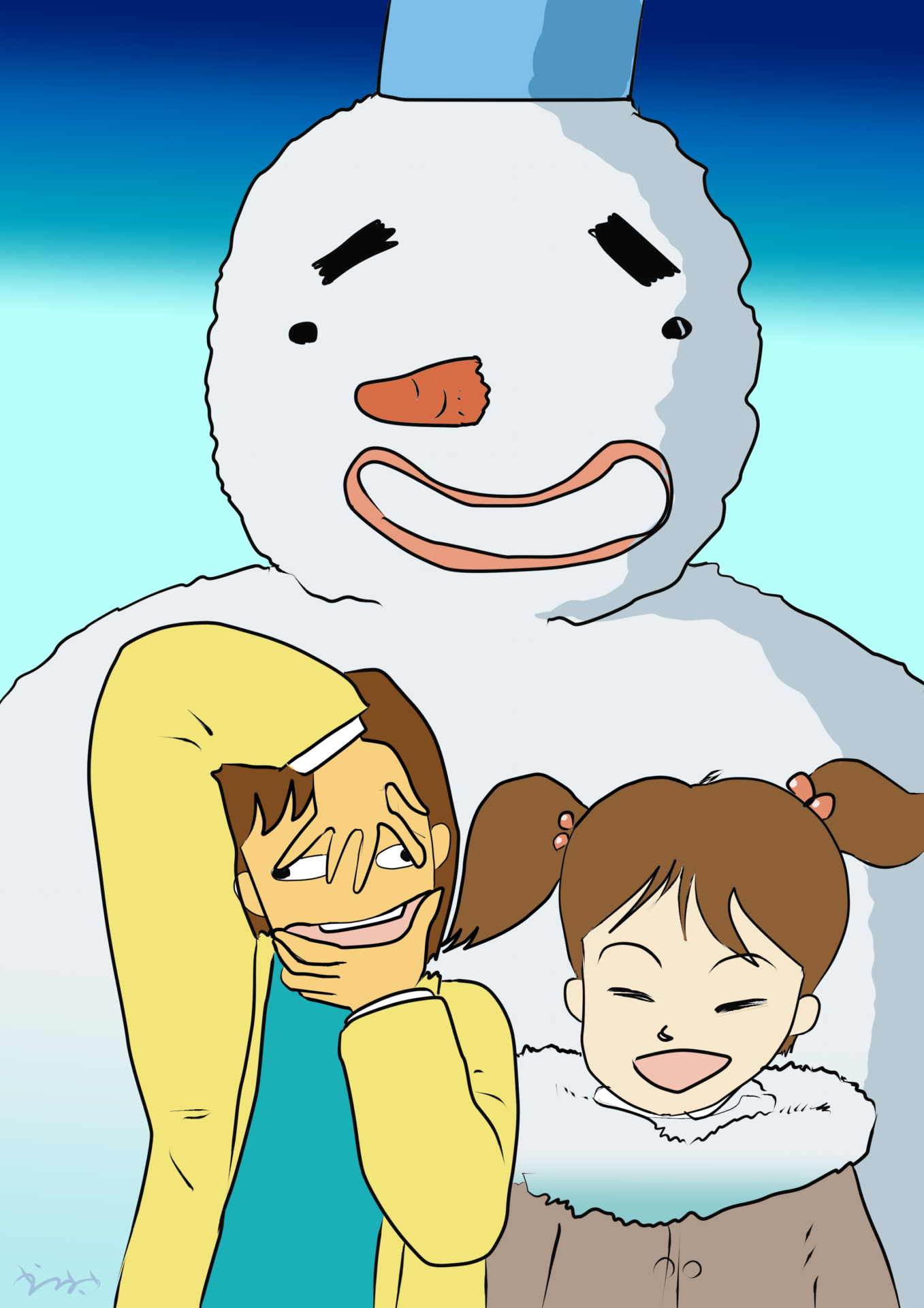 雪だるまページ CB雪だるま片面白色・ダンボールスノーマン | CBクリエイト