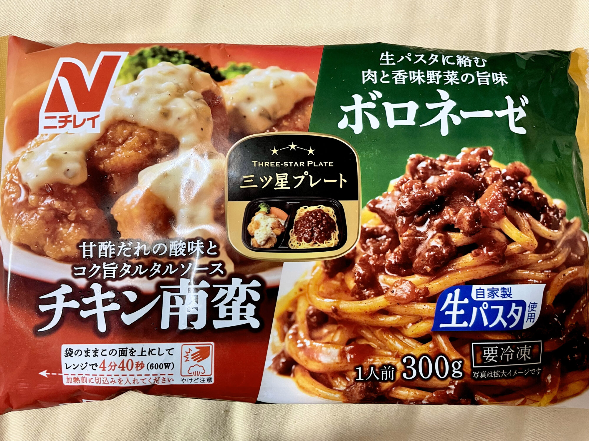 三ツ星プレート チキン南蛮＆ボロネーゼ 食べてみた！ - novalue