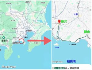 江ノ電路線図 路線記号「EN」